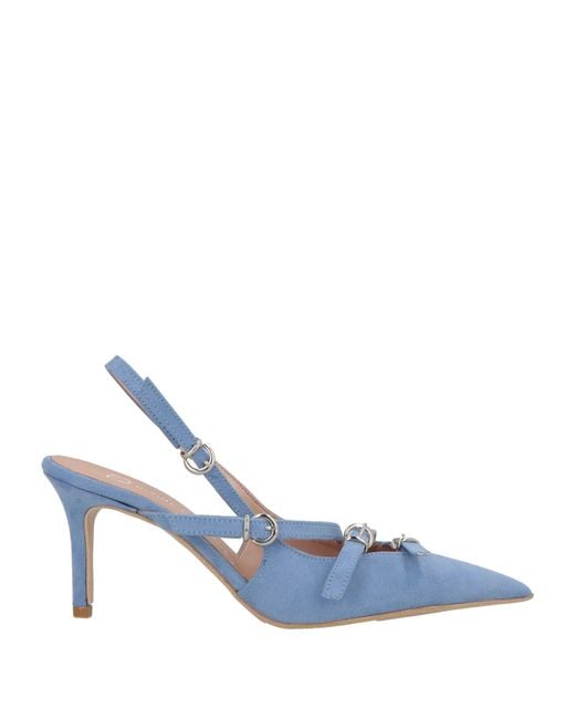 Divine Follie Blue Pumps Textile Fibers