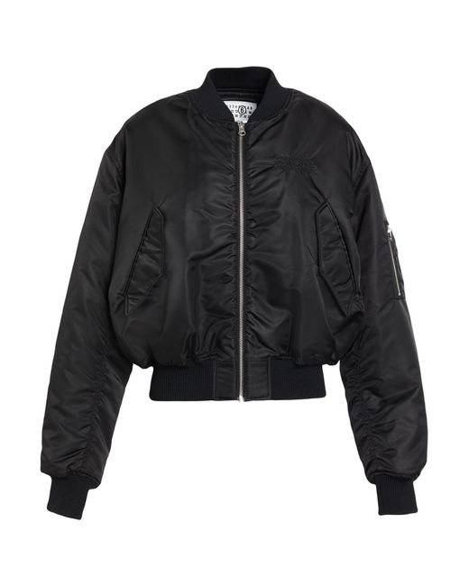 MM6 by Maison Margiela Black Jacket Polyamide