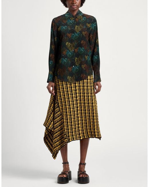 Sara Roka Green Shirt Silk
