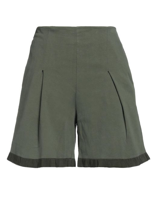 ALESSIA SANTI Green Shorts & Bermuda Shorts
