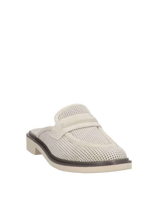 Halmanera White Mules & Clogs