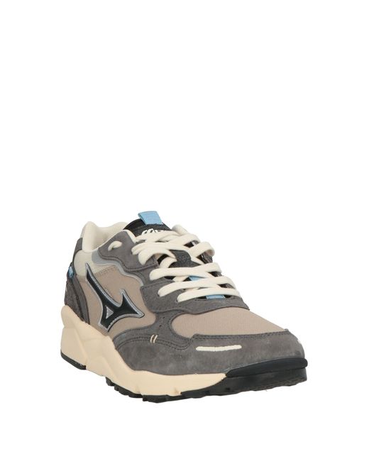 Mizuno White Sneakers Pigskin, Textile Fibers for men