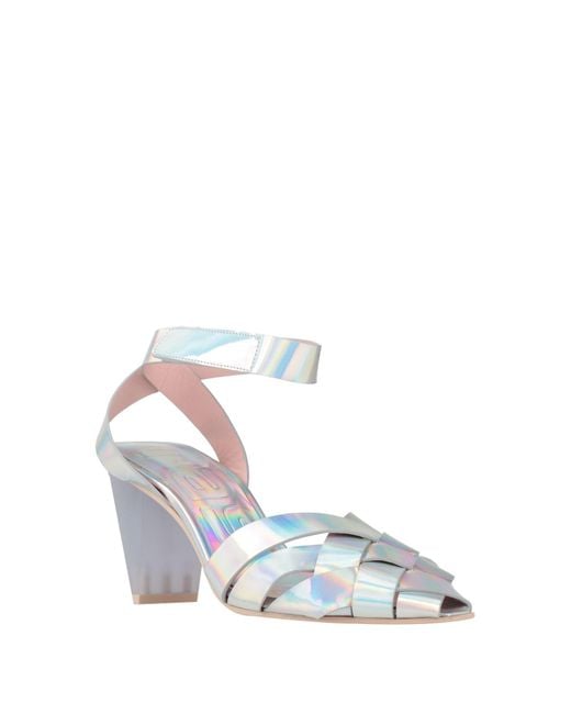 Ras White Sandals Leather