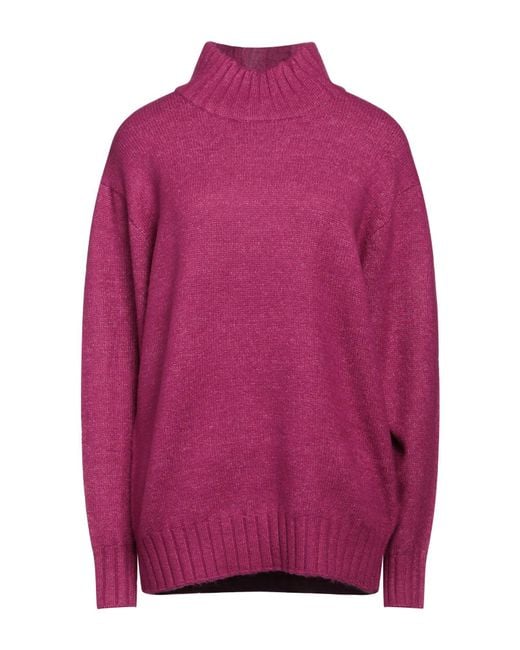Silvian Heach Pink Turtleneck Polyester, Elastane, Acrylic