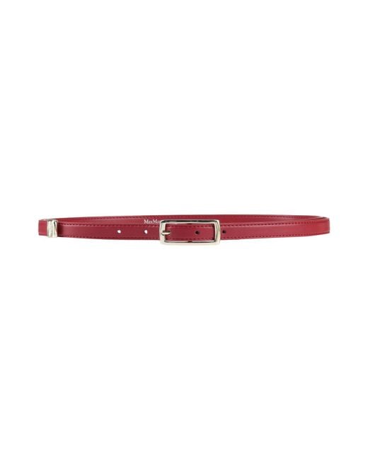 Max Mara Red Belt Polyester, Polyurethane