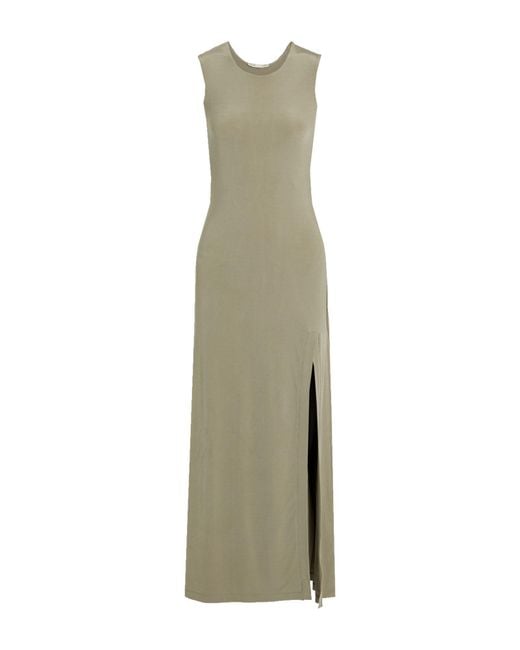 BITE STUDIOS Green Maxi Dress Rayon, Elastane