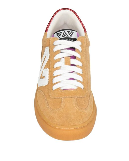Emanuélle Vee Natural Camel Sneakers Leather
