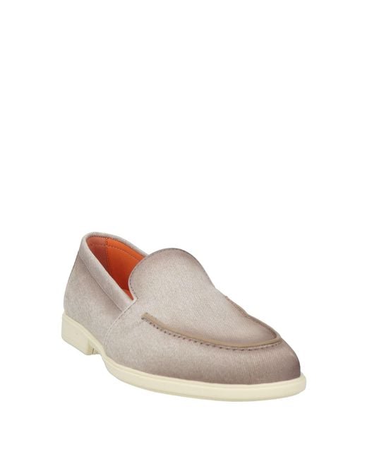 Santoni White Loafers for men