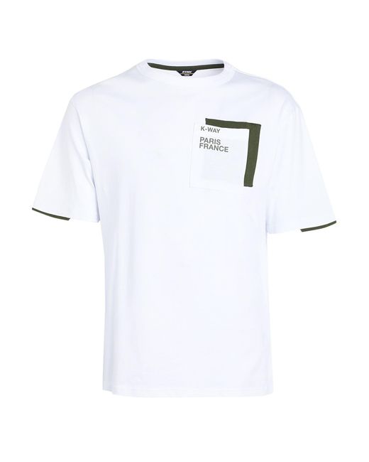 K-Way White T-shirt for men