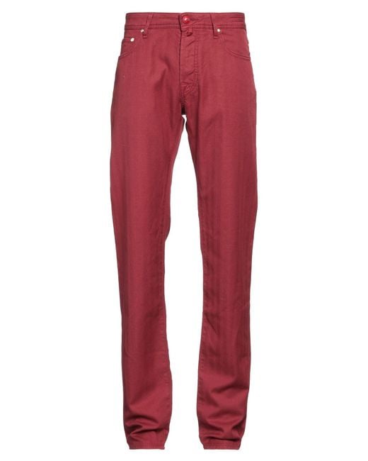 Jacob Cohen Red Trouser for men