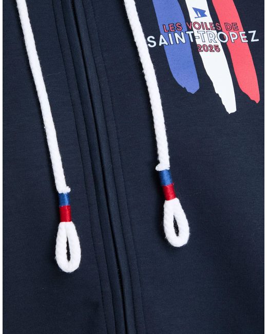 North Sails Blue Sweatshirt Polyester, Cotton, Elastane