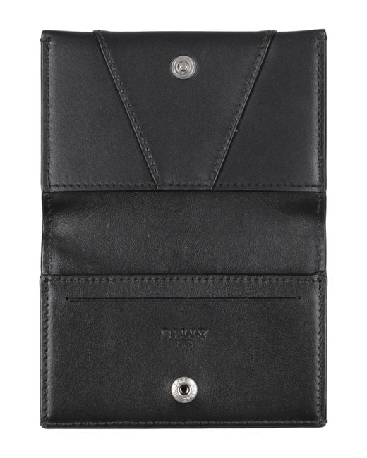 Bally Black Coin Purse Leather for men