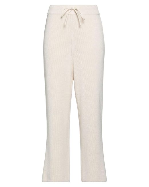 LE17SEPTEMBRE White Ivory Pants Cotton