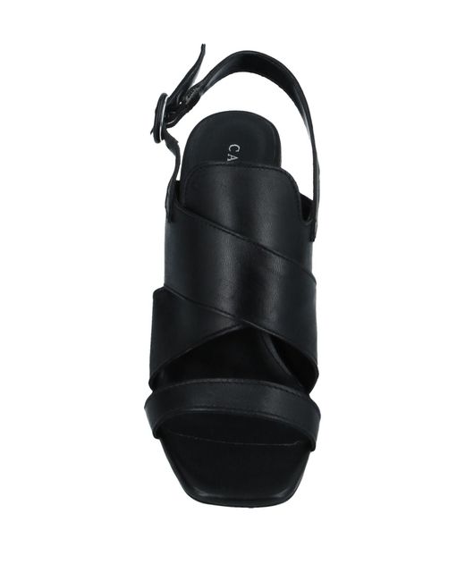 CafeNoir Black Sandals