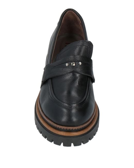 Mjus Black Loafers Leather