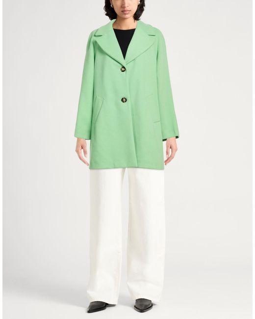 Diana Gallesi Green Light Coat Polyester