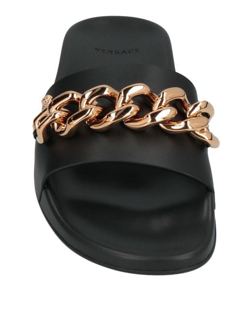 Versace Black Sandals for men