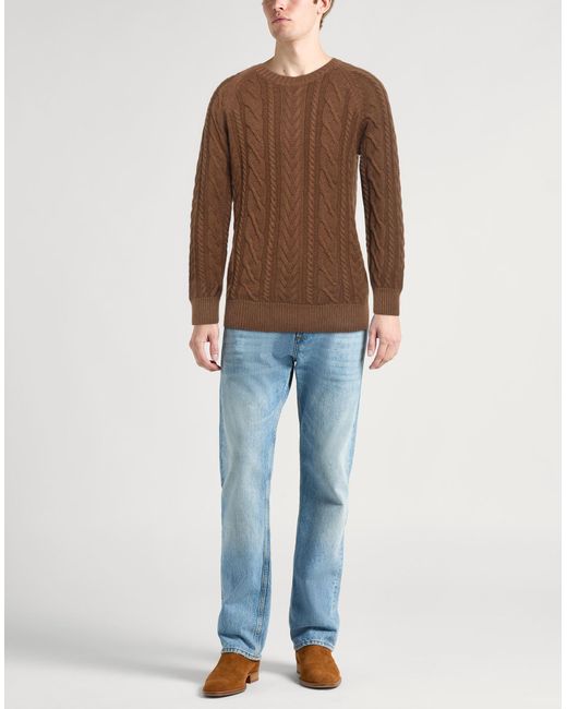 Moorer Brown Sweater Cashmere for men
