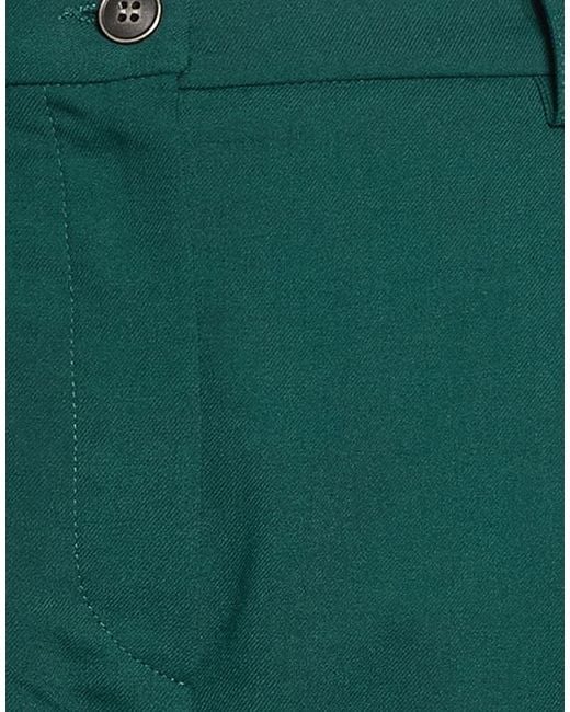 8pm Green Dark Pants Polyester, Viscose, Elastane
