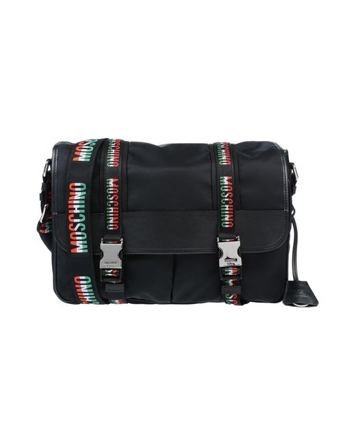 Moschino Leather Crossbody Bag in Black Lyst