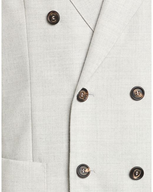 Eleventy White Suit Wool for men