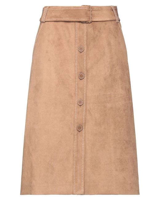 Boutique Moschino Natural Midi Skirt