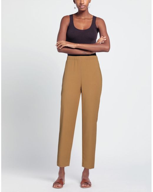 Ottod'Ame Natural Pants Polyester, Viscose, Elastane