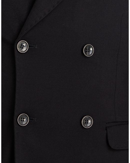 Berna Black Suit Viscose, Polyamide, Elastane for men