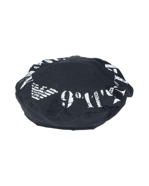 Emporio Armani Blue Midnight Hat Cotton, Elastane