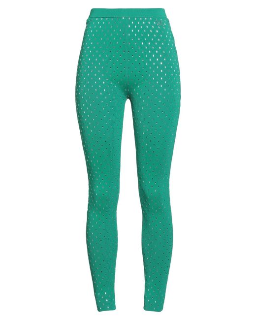 Elisabetta Franchi Green Leggings