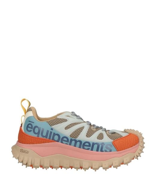 MONCLER X SALEHE BEMBURY Blue Sneakers Leather, Textile Fibers, Synthetic Material