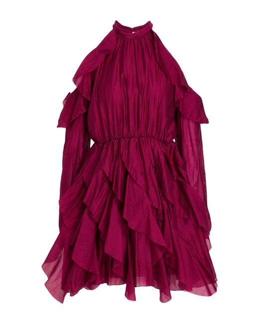 ViCOLO Purple Mini Dress Lyocell, Polyester