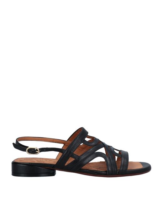 Chie Mihara Leather Sandals in Black | Lyst
