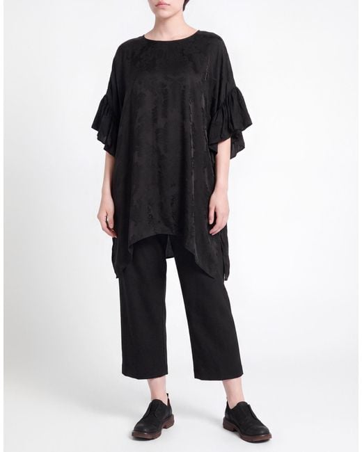 Uma Wang Black Top Viscose, Cupro