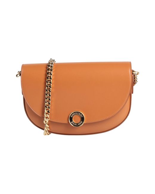 Burberry White Camel Cross-Body Bag Calfskin