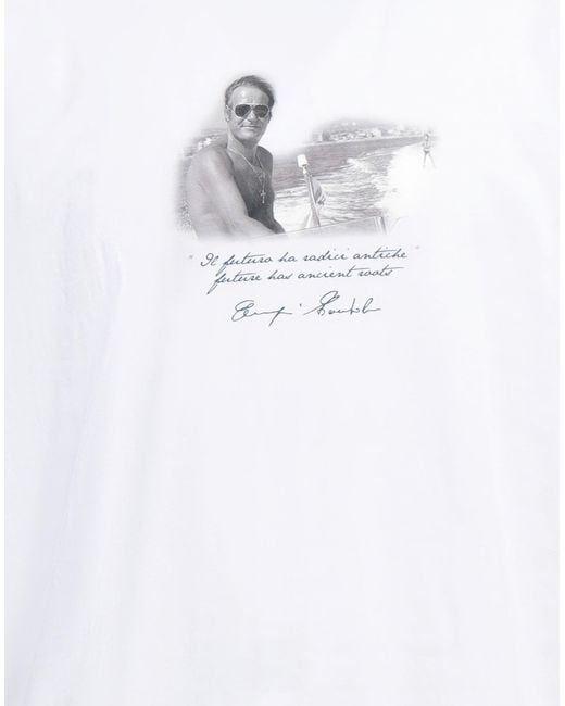 Tombolini White Zero Gravity T-Shirt Cotton for men
