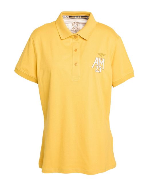 Aeronautica Militare Yellow Polo Shirts