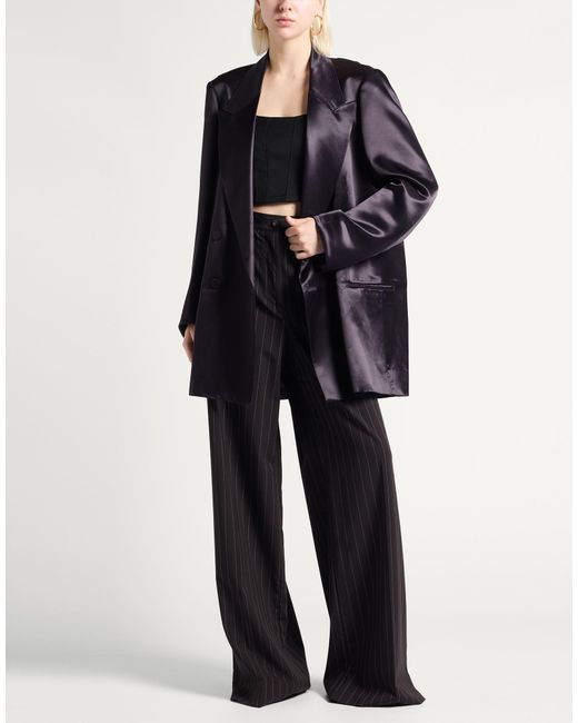 Dries Van Noten Purple Midnight Blazer Viscose