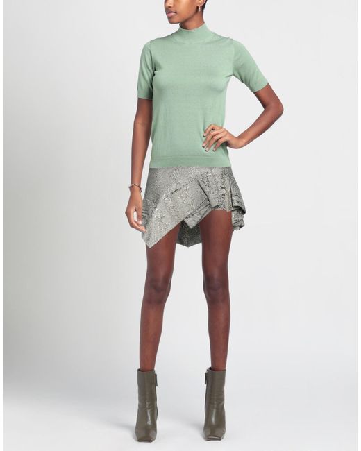 Just Cavalli Gray Mini Skirt