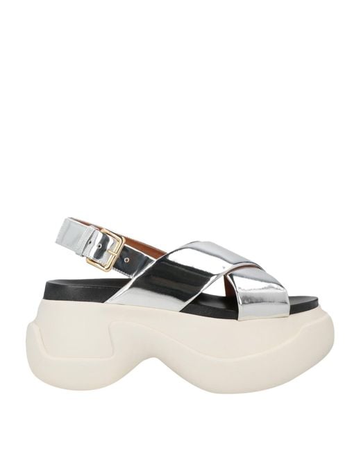 Marni Metallic Sandals Leather