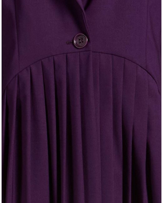 Alberta Ferretti Purple Blazer Virgin Wool, Elastane