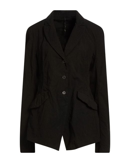 Masnada Black Blazer Linen, Viscose, Elastane
