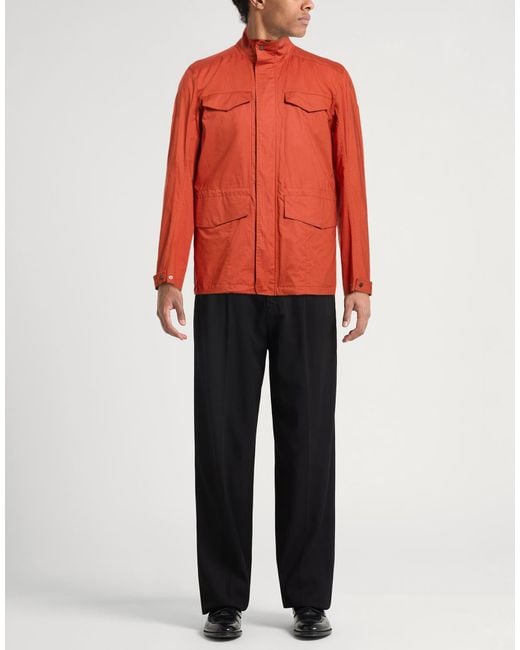 Herno Orange Jacket Cotton, Elastane for men
