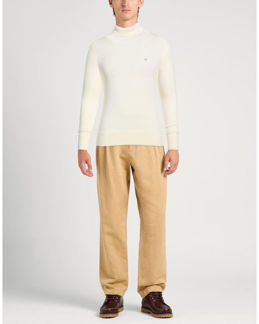 Calvin Klein White Turtleneck for men