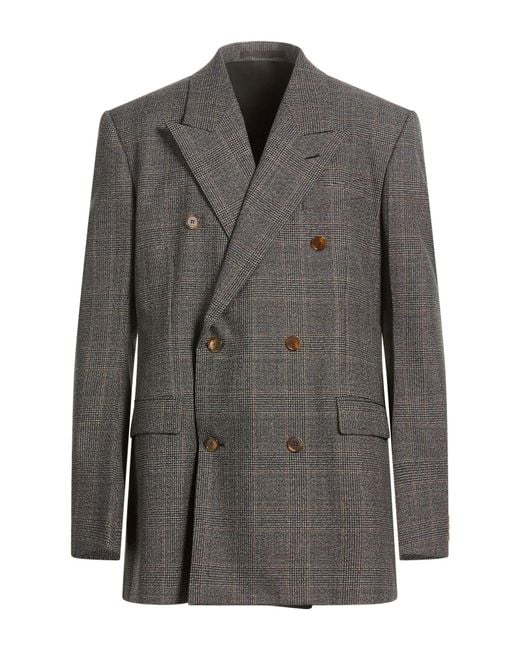 Lanvin Gray Blazer Virgin Wool for men