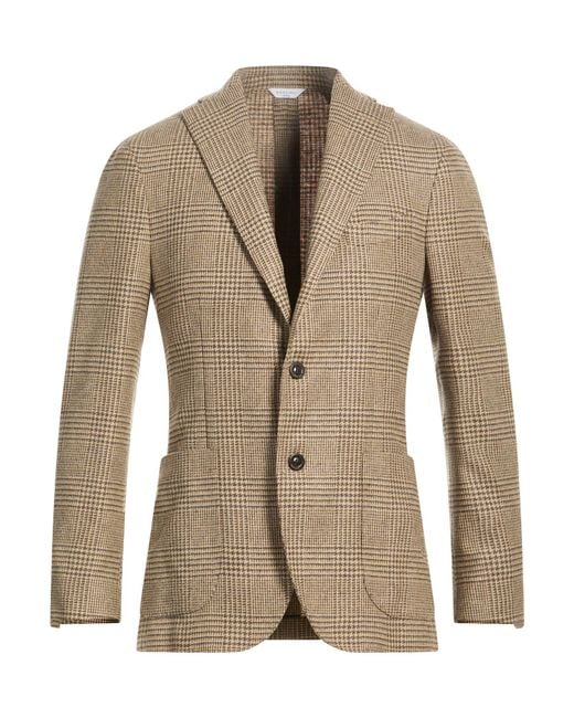 Boglioli Natural Blazer Wool, Polyester, Polyamide for men