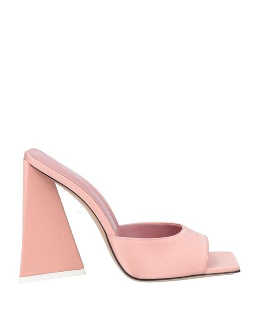 The Attico Pink Sandals Textile Fibers