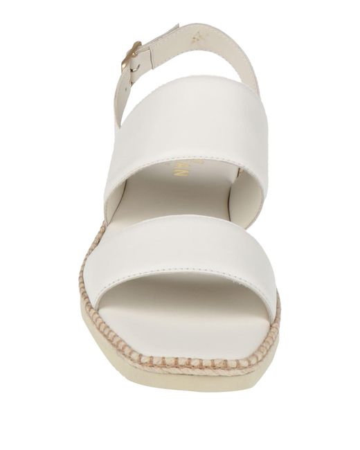 Hogan White Sandals