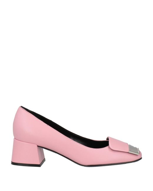 Sergio Rossi Pink Light Pumps Leather
