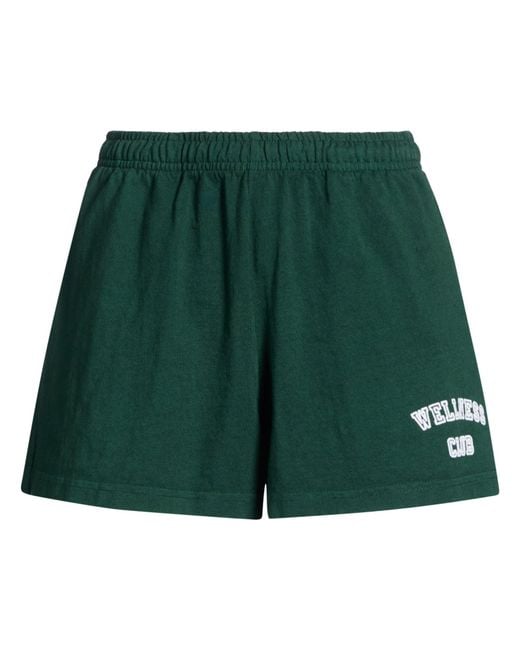 Sporty & Rich Green Dark Shorts & Bermuda Shorts Cotton